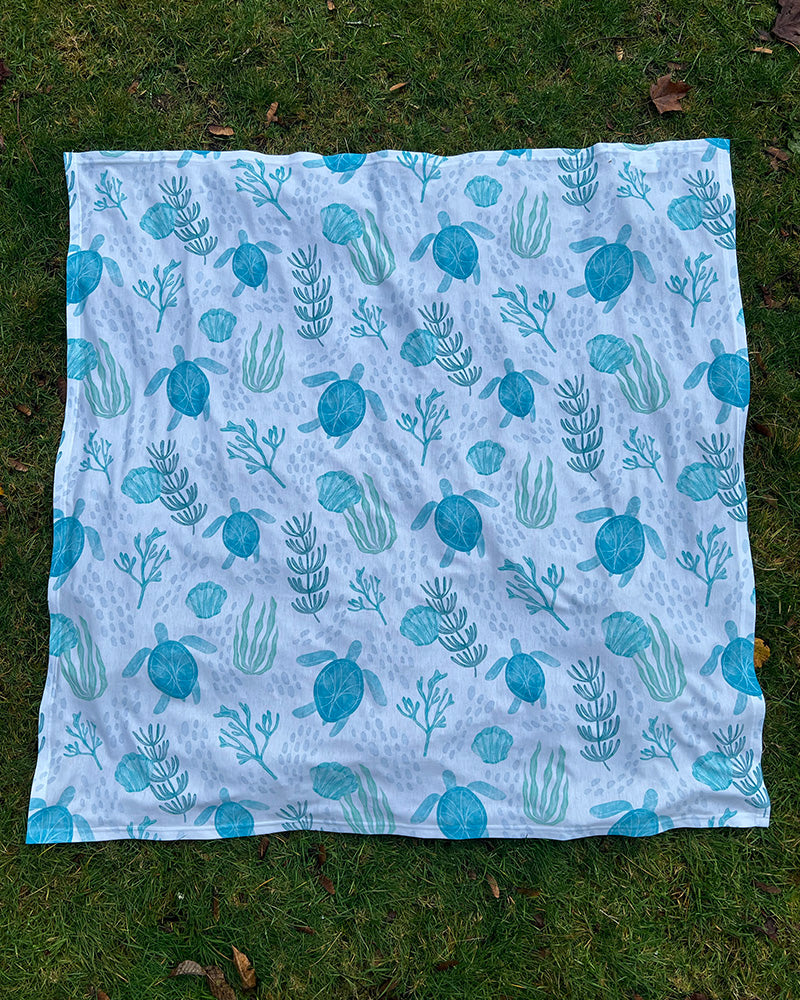 Swaddle Blanket - Calming Sea Turtles