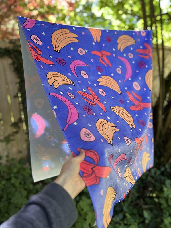 Bananas in Space Beach Towel